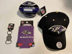 Baltimore Ravens Cap, Football, Cup Holder, Key Chain Can Opener - Picture 1 of 11