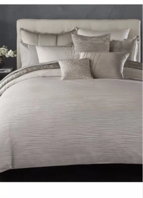 Пододеяльник Donna Karan Reflection King серебристый жаккардовый. Совершенно новый! - Изображение 1 из 3