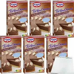 Dr. Oetker Tortencreme Schoko Sahne 6er Pack 6x150g Packung usy Block - Bild 1 von 5