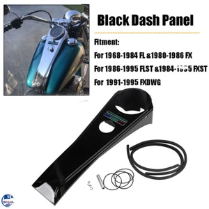 Long Rider Style Dash Panel For Harley Heritage Softail Springer FXSTS FLST FXST - Picture 1 of 11
