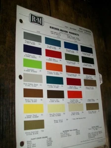 1970 Plymouth Road Runner Satellite 'Cuda Fury Duster RM auto paint chips set-VG - Picture 1 of 1