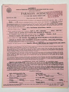 COWBOY Concert Contract 1975 Albany GA - Picture 1 of 1
