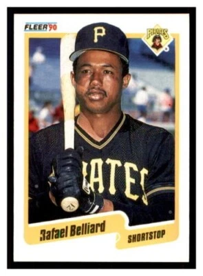 1990 Fleer #460 RAFAEL BELLIARD Pittsburgh Pirates - Image 1 of 2