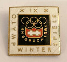 1964 PIN Badge OLYMPISCHE WINTERSPIELE INNSBRUCK Design 60er Vintage Original