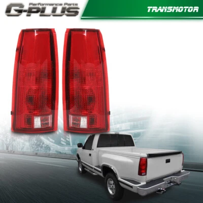 Juego de 2 luces traseras aptas para 88-98 Chevy K1500 Silverado diestro y derecho con bombilla Foto 1 de 4