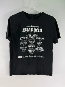 Unter x Discwoman Mayhem 2019 Hanes Mens Black Short Sleeve T-Shirt Size M - Picture 1 of 3
