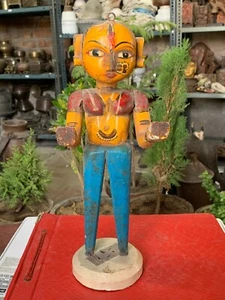 Rajasthan Antique Hand Crafted Beautiful Painted Gangaur Goddess Statue Figurine - Picture 1 of 12