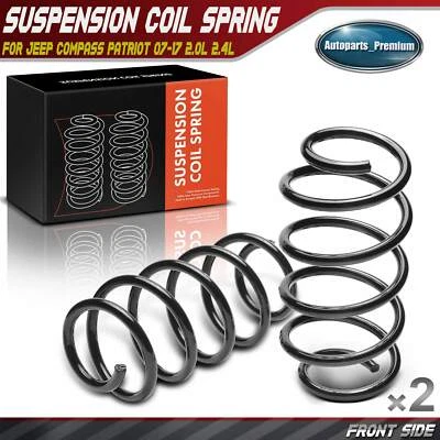Muelles helicoidales delanteros izquierdo y derecho 2 piezas para Jeep Compass Patriot 07-17 2,0 L 2,4 L Foto 1 de 4
