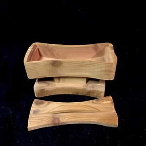 Natural Wood Box On Pedestal With Lid - Picture 1 of 11
