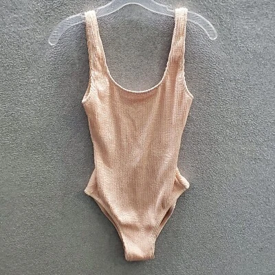 Madewell 女式连衫裤小号粉色紧身衣罗纹无袖全新带标签 — 第 1/4 张图片