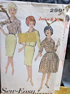 Advance Vintage 1959 Pattern #2998 Atomic Dress Separates 16 Cut RARE sew easy - Picture 1 of 5