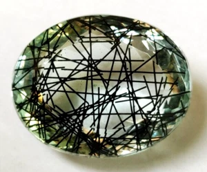 AAA+ Large 78.25 Ct. Rutilated Quartz Oval Cut Loose Gemstone Women for Gift - Picture 1 of 11