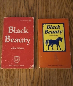 2 Vintage Black Beauty Paperback Books by Anna Sewell - 1 Unabridged & Complete! - Picture 1 of 4