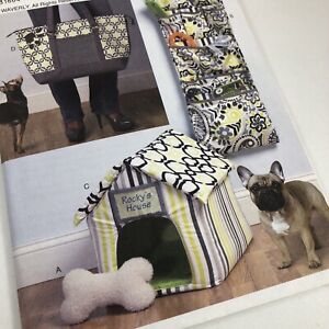 Pet Carrier Pet House Wall Organizer Toy Bone Sewing Pattern/Butterick B5867/UCN