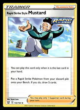Rapid Strike Style Mustard Uncommon 132/163 SWSH05: Battle Styles Pokemon Card