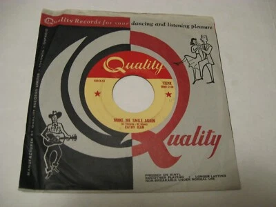 **Cathy Jean/ Make Me Smile Again b/w Sugar Cake/ Quality/ 1961 / Canada - Image 1 of 2