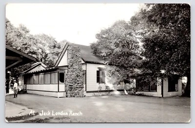 Jack London Ranch House Exterior Glen Ellen California CA c1930s RPPC Postcard - Image 1 of 2