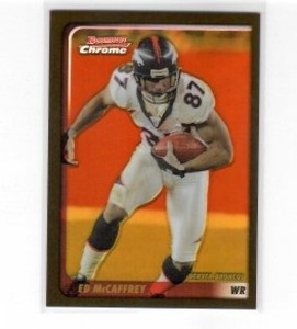 2003 Bowman Chrome Gold Refractors #97 Ed McCaffrey Broncos NM-MT /50