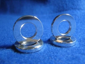 ATOM BIKES D'S WASHERS 3/8" X 3/4" POLISHED ALUMINUM ALLOY BMX RACING WASHERS - Picture 1 of 12