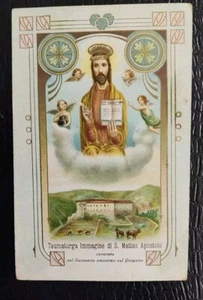 RARISSIMA CARTOLINA SANTA LEGA EUCARISTICA SAN MATTEO APOSTOLO DAL GARGANO - Foto 1 di 2