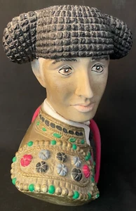 1966 Matador Bullfighter spagnolo Marwal Inc scultura busto in gesso - Rara - Foto 1 di 9