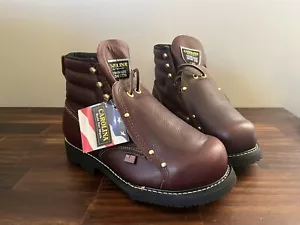 CAROLINA Men's 6" Broad Steel Toe External Metatarsal Guard Work Boot Brown 8 3E - Picture 1 of 10