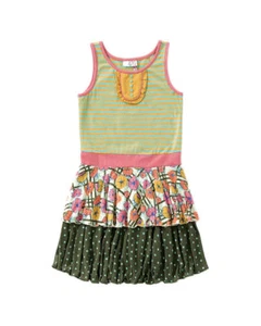 NWT MATILDA JANE DAY AT THE PARK Dress SZ 8 or 10 Tiered Happy & Free Tween 435 - Picture 1 of 1