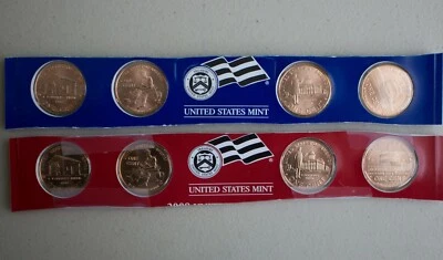 2009 P D Lincoln Bicentennial Uncirculated Satin One Cent 8 Coin Copper Penny 1C - Image 1 of 4