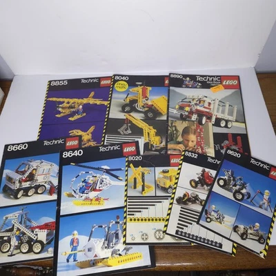 Lote de 8 libros de manuales técnicos Lego vintage Foto 1 de 4