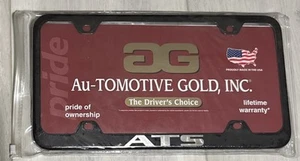 CADILLAC ATS BLACK License Plate Frame Stainless Steel Au-tomotive - Picture 1 of 2