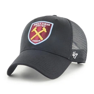 Gorra de camionero Branson Snapback de 6 paneles marca 47 para hombre ~ West Ham United FC negra - Imagen 1 de 2