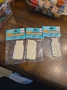 Accesorios para muñecas coleccionables 3-Darice marfil hasta la rodilla calcetines para muñecas NUEVO stock antiguo - Imagen 1 de 5