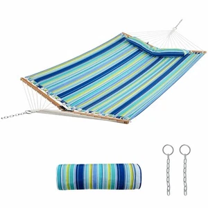 Hamaca portátil Patiojoy con barras esparcidoras y almohada desmontable de secado rápido y - Imagen 1 de 10