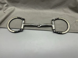 New 5 1/2” Partrade MetalAB Large Dee Ring Snaffle Bit - Picture 1 of 8