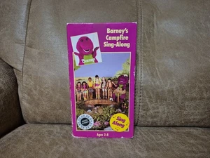 Barney And Friends Campfire Sing-Along VHS Video Tape VTG RARE - Picture 1 of 3