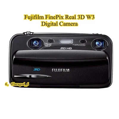 Fujifilm FinePix Real 3D W3 Digital Camera 10MP 3X Optical Zoom with Accessories - Image 1 of 4