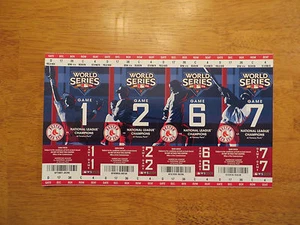 BOSTON RED SOX UNUSED PLAYOFF TICKETS 2009 WORLD SERIES SET OF 4 PHANTOM TICKETS - Picture 1 of 2