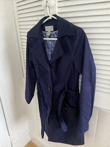 H&M Ladies Navy Coat Size 10 - Picture 1 of 7