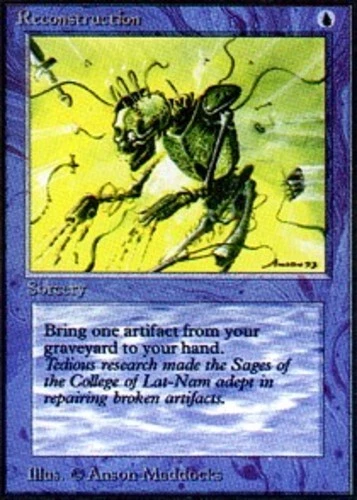 MTG magic cards 1x Reconstruction Antiquities Light Play, English - Image 1 of 1