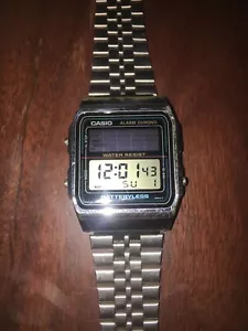 Vintage Casio Solar Digital AL-180 Men's Wristwatch - Picture 1 of 4