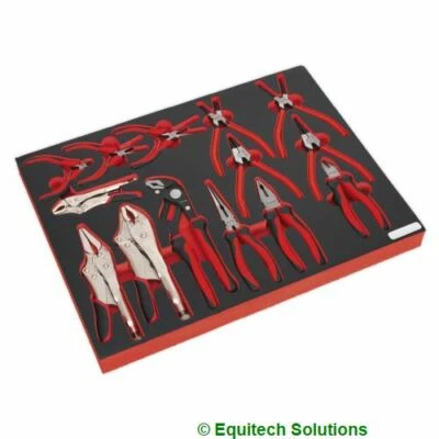 Sealey TBTP05 Tool Chest Tray Plier & Cutter Set Long Nose Needle Side Locking - Image 1 of 2