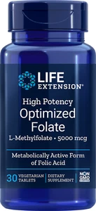 Life Extension High Potency Optimized Folate 8500mcg 30 tabs - Picture 1 of 1
