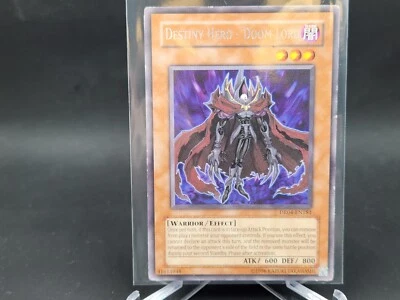YuGiOh Destiny Hero - Doom Lord DR04-EN181 Dark Revelation Rare HP - Image 1 of 4