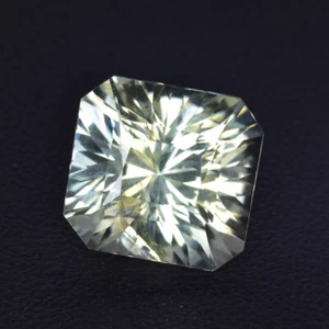 12.03Ct Fancy Octagon Cut _ Best Color Natural Tinted Green Topaz _Brazil - Picture 1 of 1