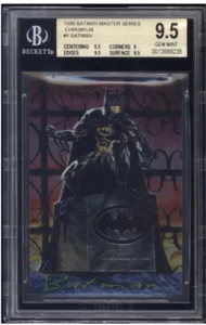 Low Pop 2 95 BATMAN MASTER SERIES CARD #1 BGS 9.5 GEM MINT Graded Psa Bat Man Dc - Picture 1 of 3