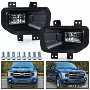 Fit For 2015-2017 Ford F-150 Clear Lens Front Bumper Fog Light Driving Lamps - Picture 1 of 12