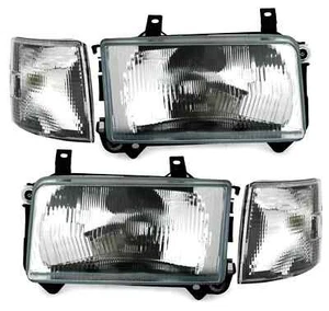 Für VW T4 1990-2003 Scheinwerfer Schwarz Frontblinker Blinker LINKS + RECHTS - Bild 1 von 5