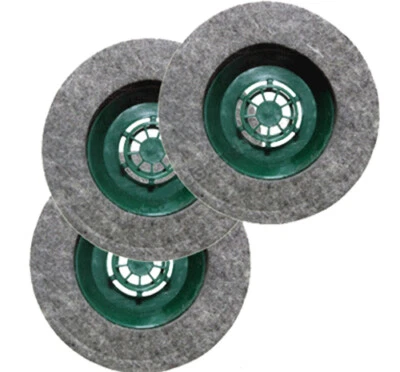 3 SPAZZOLE FELTRO x LUCIDATRICE PULILUX PL510 511 512 PAVIMENTI FOLLETTO VORWERK