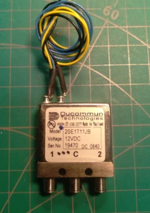 Relé de RF Duocommun SPDT, DC - 26,5 GHz, 2SE1T11JA. - Imagen 1 de 10