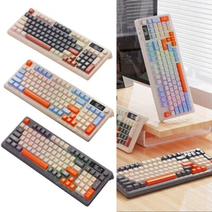 BT5.0/2.4G Dual Mode Computer Keyboard 94 Keys Multimedia Knob for PC Notebook - Bild 1 von 21